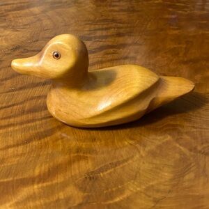 Handcrafted Wooden Duck Figurine